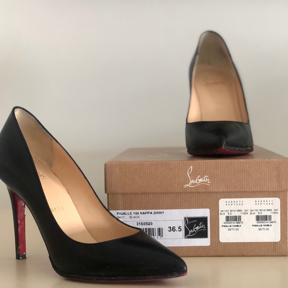 Christian Louboutin Pigalle 100 Black 36.5